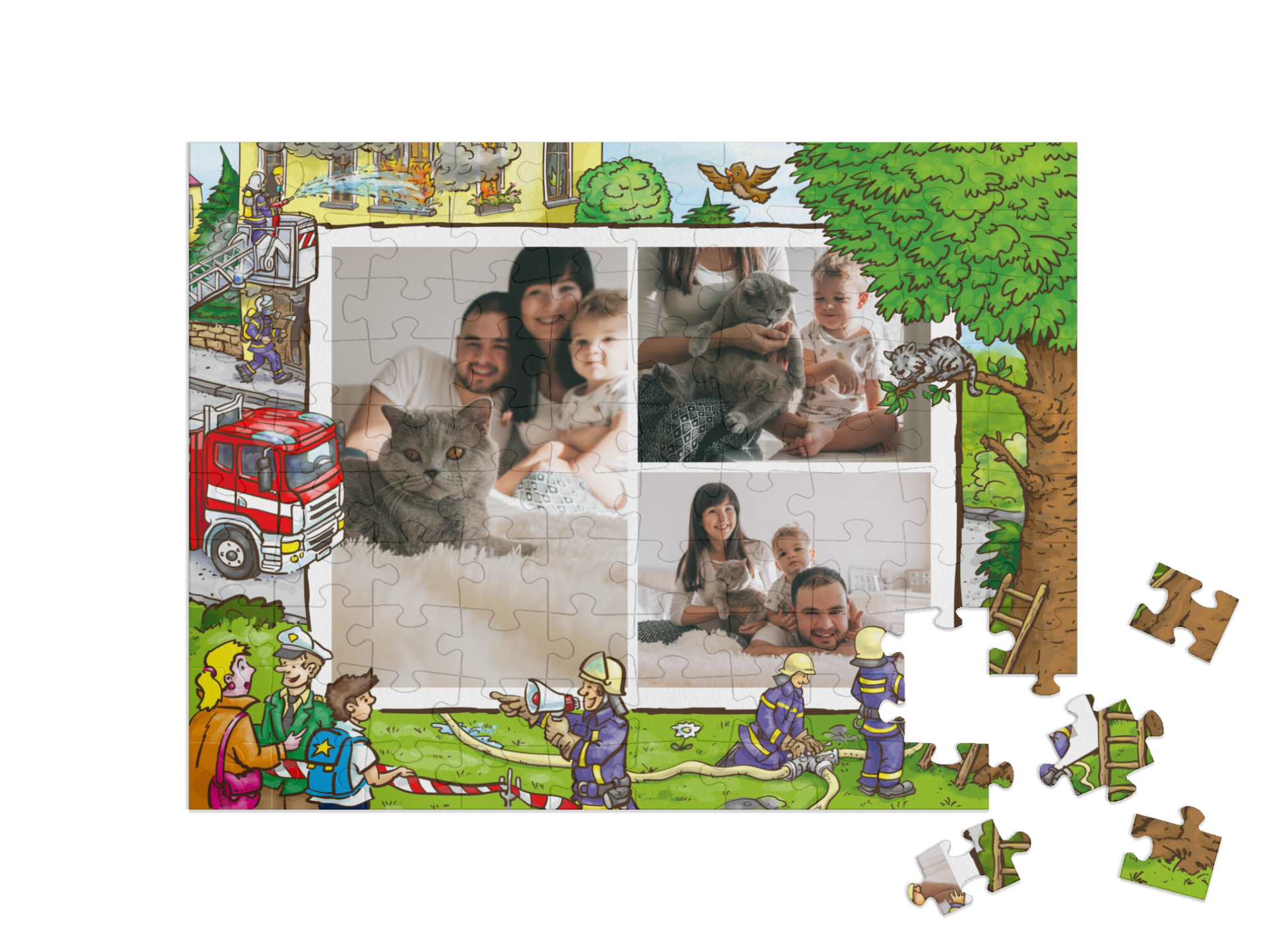 „Helping“ landscape collage